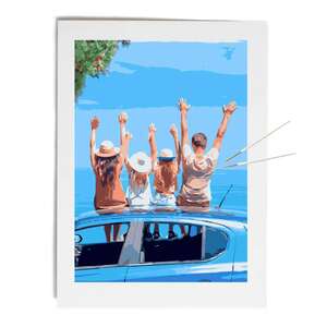 Pintura por números 35x50-MARCO DIY  - 50 x 35 cm
