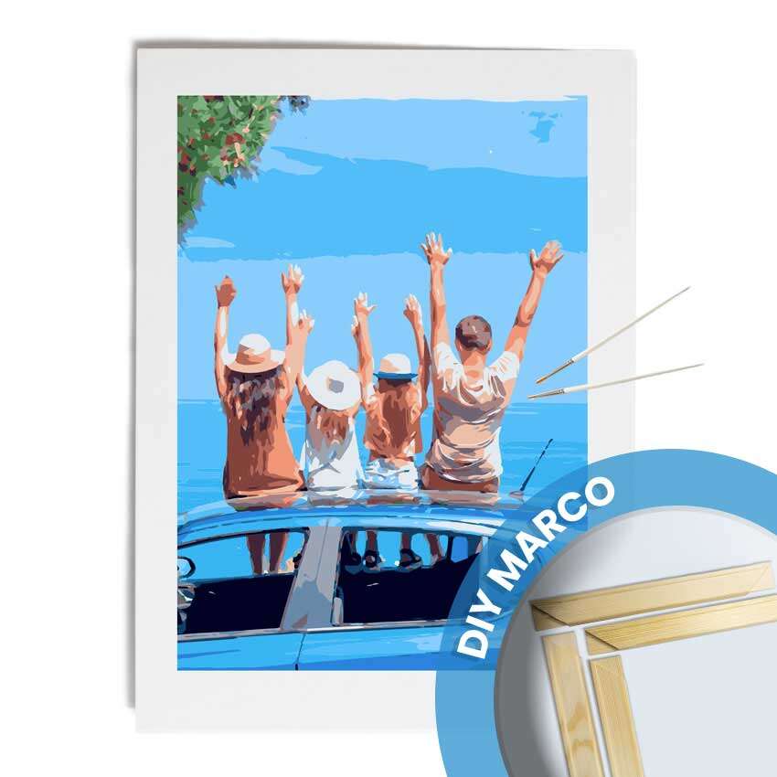 Pintura por números 35x50-MARCO DIY 