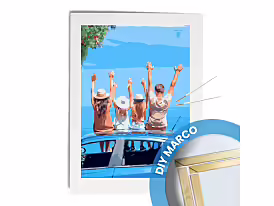 Pintura por números 35x50-MARCO DIY 